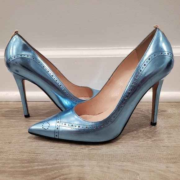 SJP by Sarah Jessica Parker Metallic Blue Pumps - Picture 1 of 8
